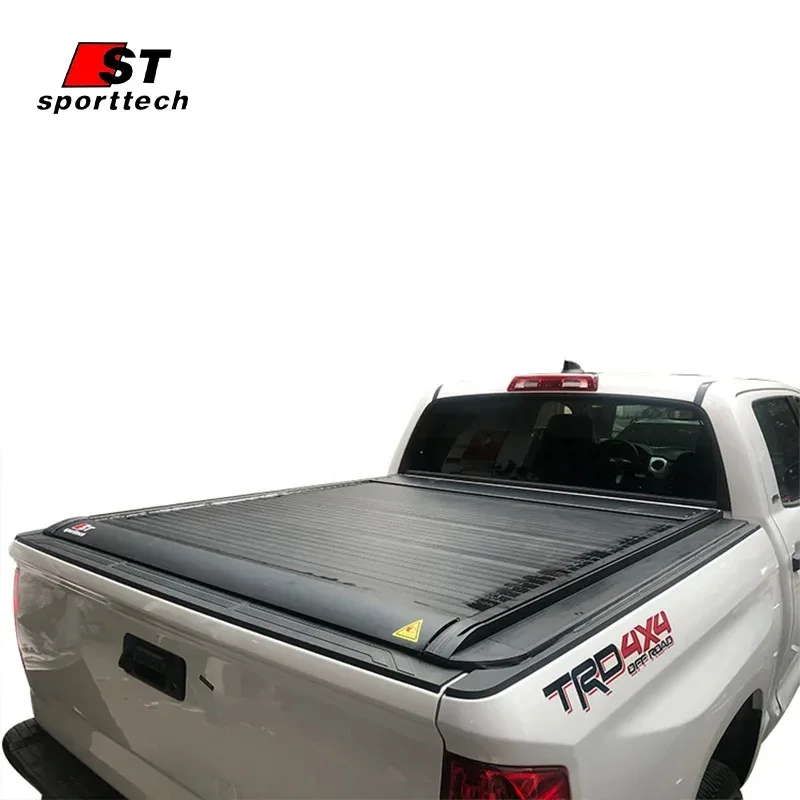 

Factory Hot Selling ST Truck Accessories Pickup Retractle Cargo Cover Roller Shutter Aluminium Electric Tonneau Cover For tundr