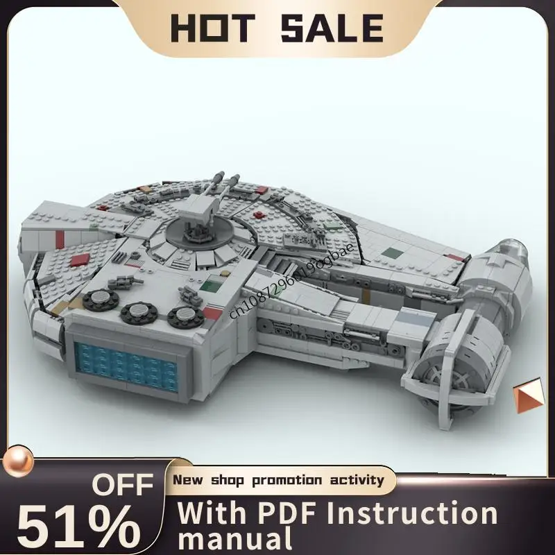 

New 2372Pcs Famous Star Battle Movie Moc Yt-2400 Outrider Model Diy Creative Ideas Childs Toys Birthday Gifts Custom Puzzles