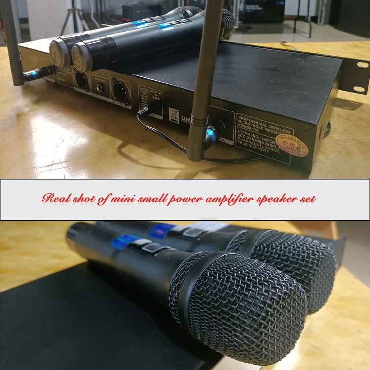 LS680U Performance Microphone Wireless Microphone Microphone Outdoor Sound Card One For Two U-segment With Receiver FM Stage