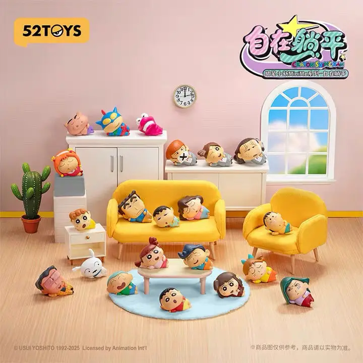 

52toys Crayon Shin Chan Anime Characters Minime Series Blind Bag Characters Fashion Cute Car Decoration Toys Authentic Gifts
