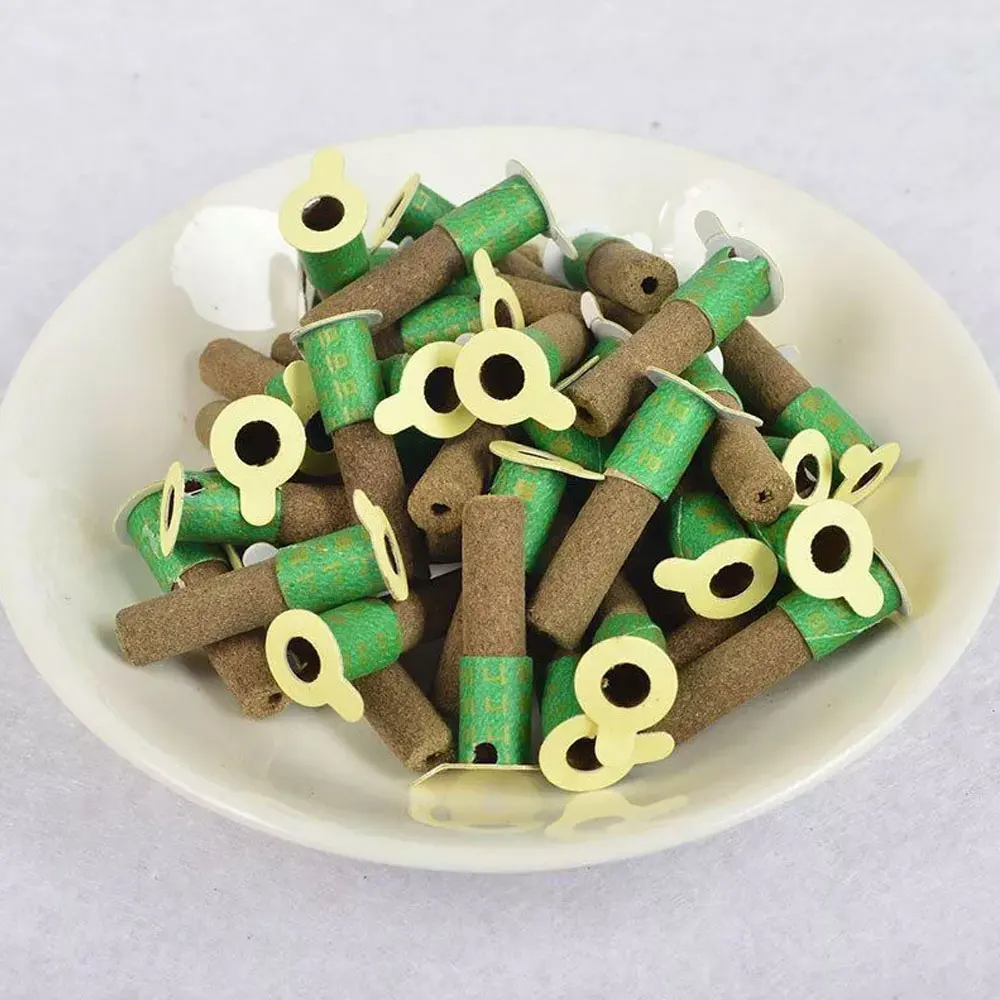 180pcs Mini Moxa Self Stick-On Chinese Moxibustion Therapy Micro-smoke Massage Heating Acupuncture Moxa Tube Moxibustion