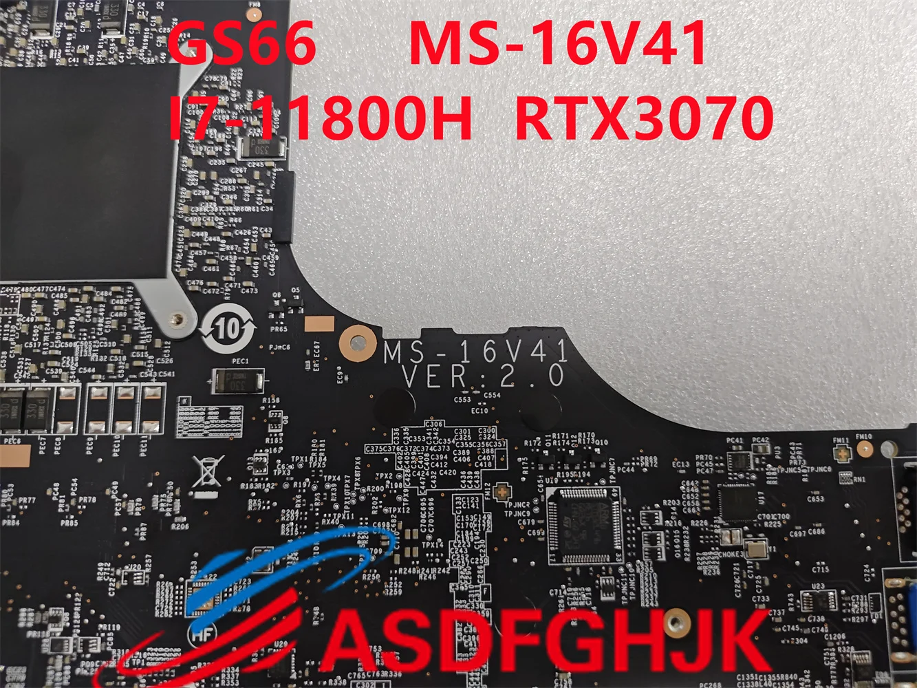 Imagem -04 - Original é Adequado para Ms-16v41 Ms-16v4 Laptop Placa-mãe Ms-16v41 I7-11800h Srkt3 Cpu Rtx3060 Rtx3070 Teste ok o Ms16v41