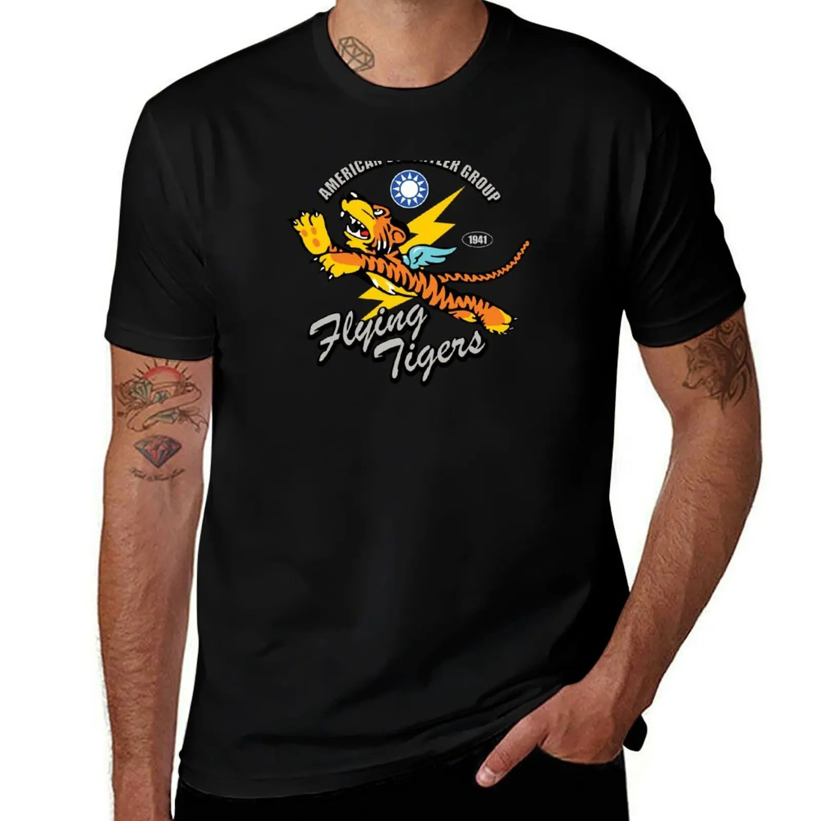 

Flying Tigers T-Shirt Urban Casual Loose Fit Tee