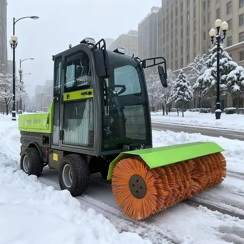 Customized Free Shipping All-Terrain Snow Blower Winter Road Sanitation Snow Removal Machine Industrial Road Sweeper Snow Brush