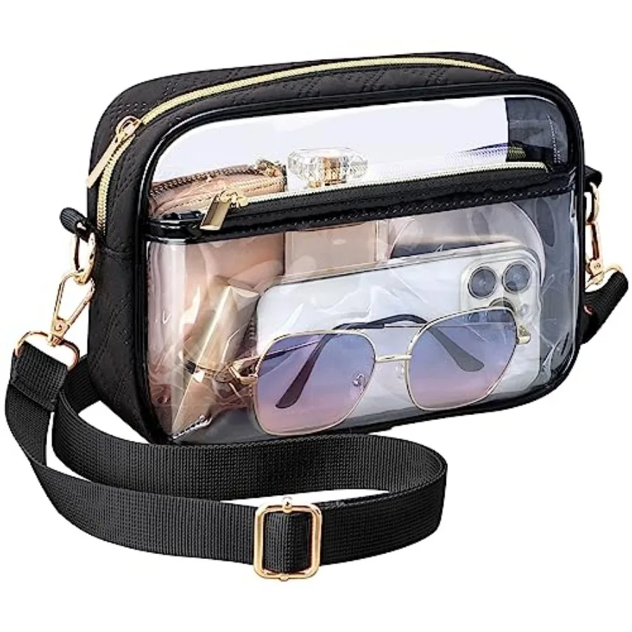 

Clear Bag for Stadium Events - Clear Purses for omen Stadium Crossbody for Game Day, Festival, Concerts