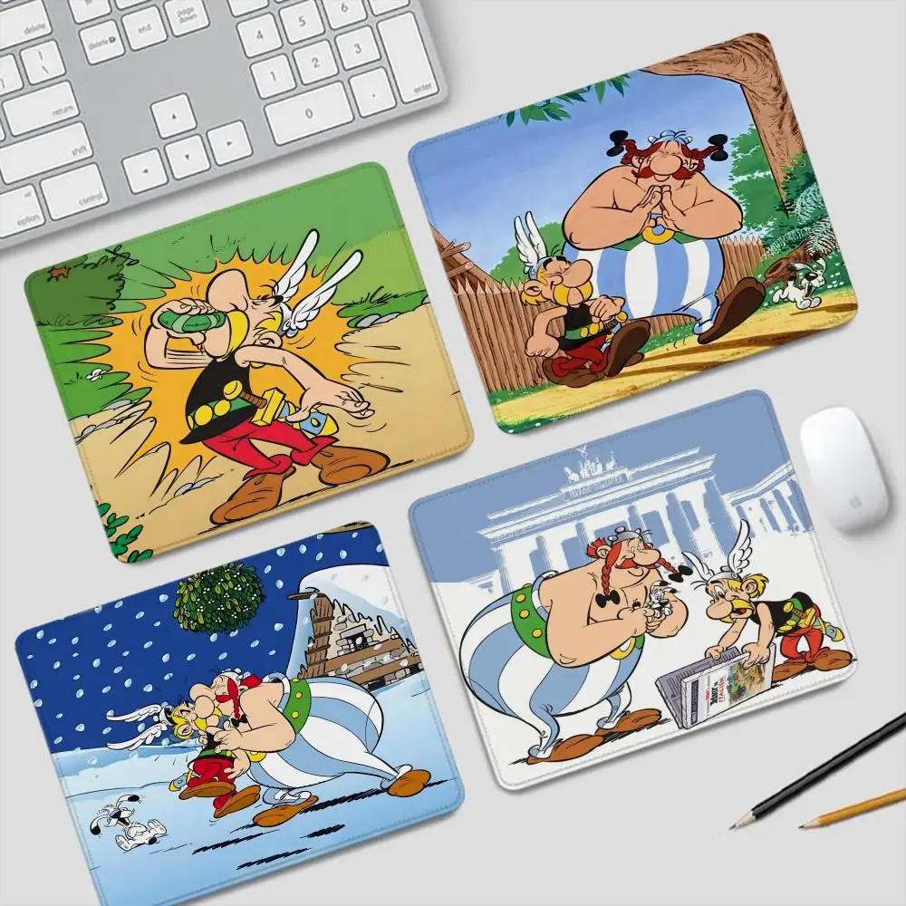 

Коврик для мыши Asterix и Obelix, маленькие игровые аксессуары, клавиатура, компьютерный офисный настольный коврик, нескользящий резиновый коврик для мыши для ПК, геймера