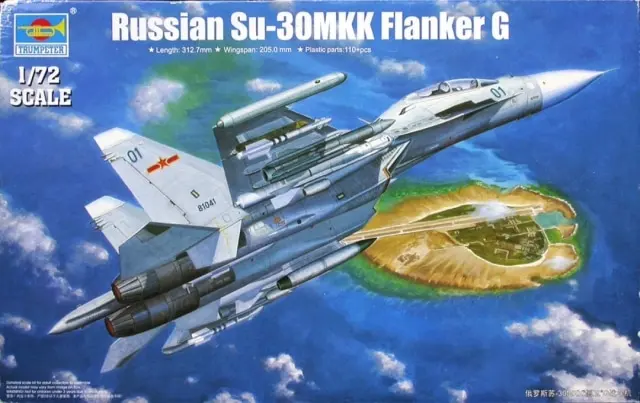 

Trumpeter Plastic Toy DIy Model Kit TP01659 Russian Su-30MKK Flanker G Fighter 1/72
