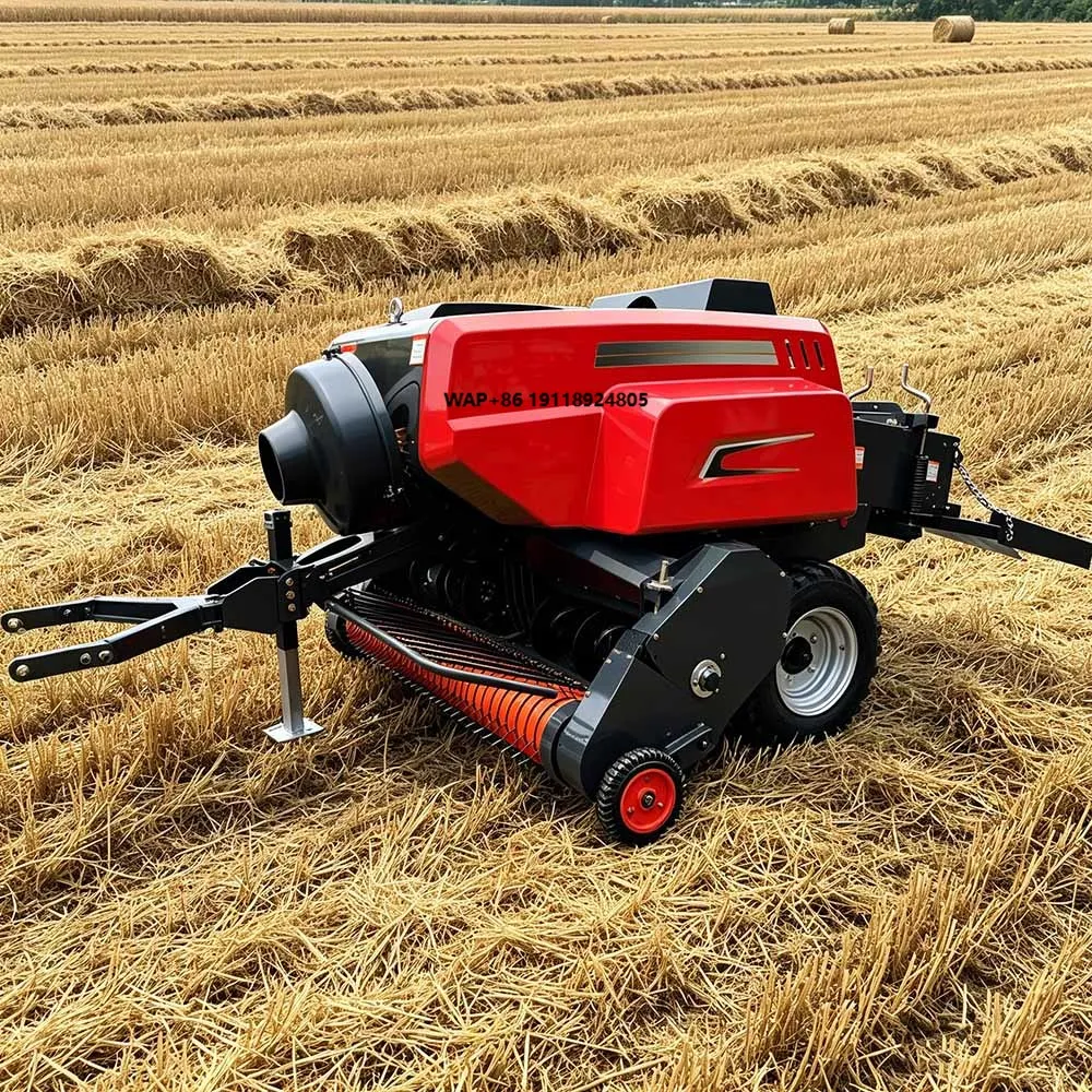 New Engine Driven Tractor Hydraulic Gearbox Square Baler for Silage Hay Grass Wrapping High China Henan 6-Month Warranty Farm