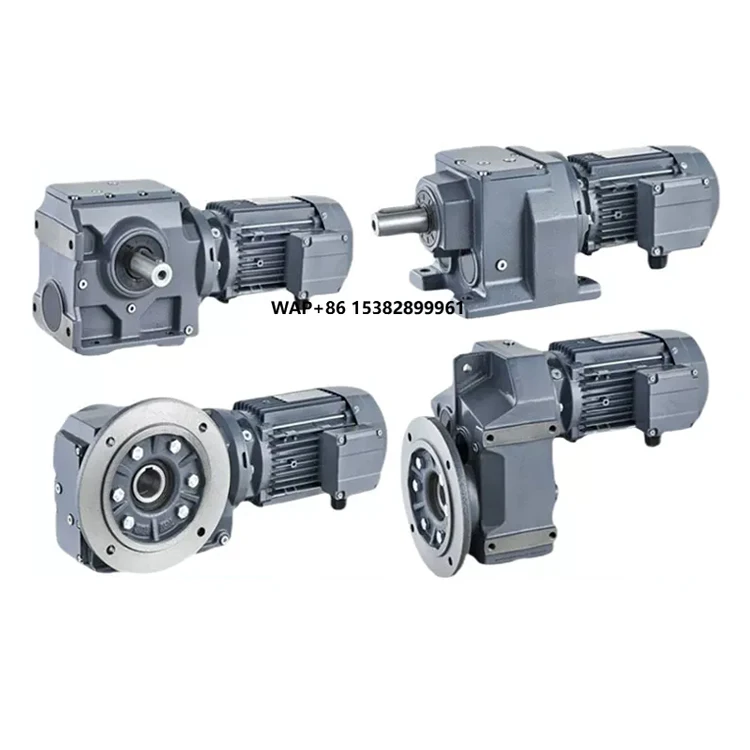 R F K S Helical Gear Motor Speed Reducer AC Electric Transmission Gear Motor Helical Gearbox