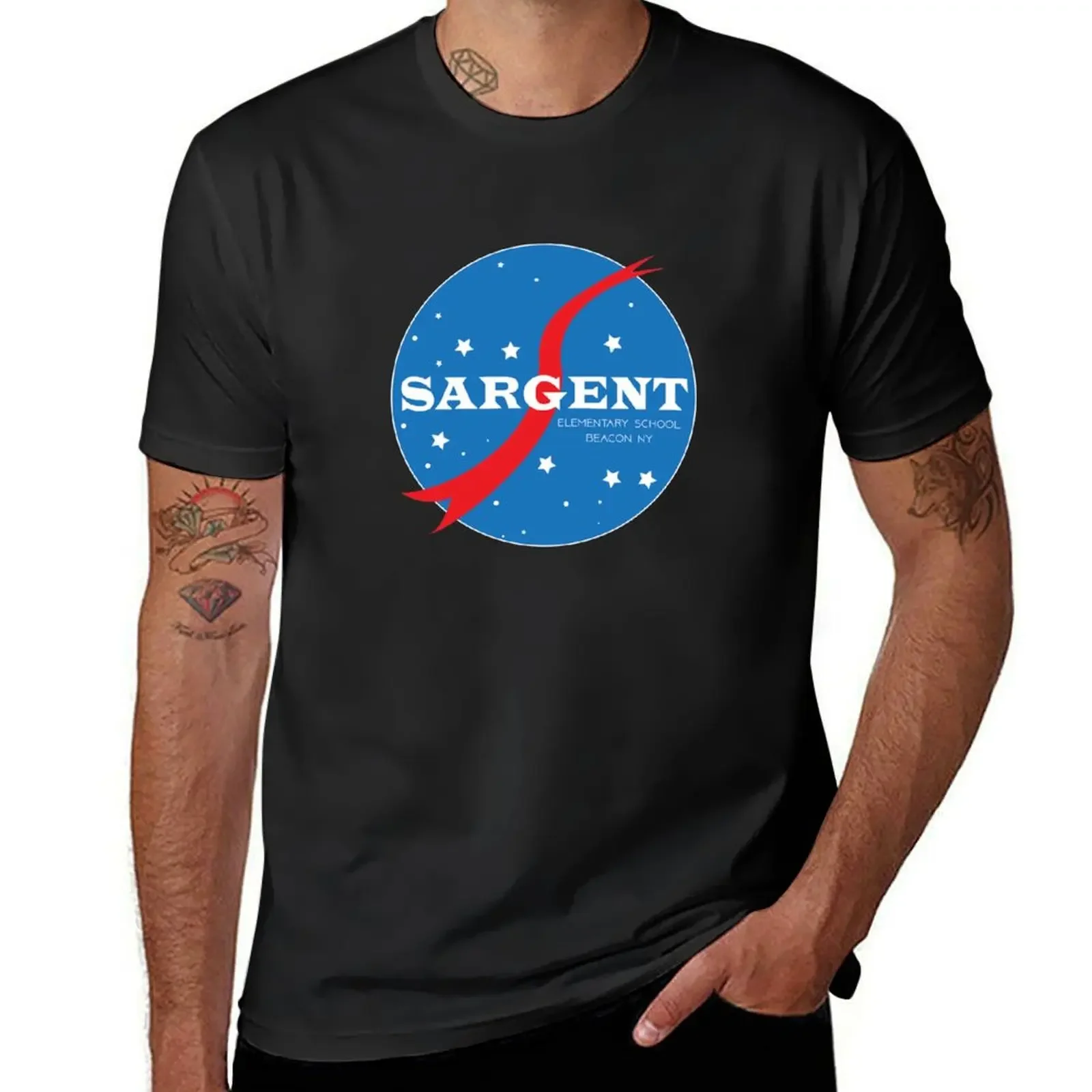 Sargent Elementary School Logo T-Shirt Aesthetic clothing customizeds anime clothes tshirts for men