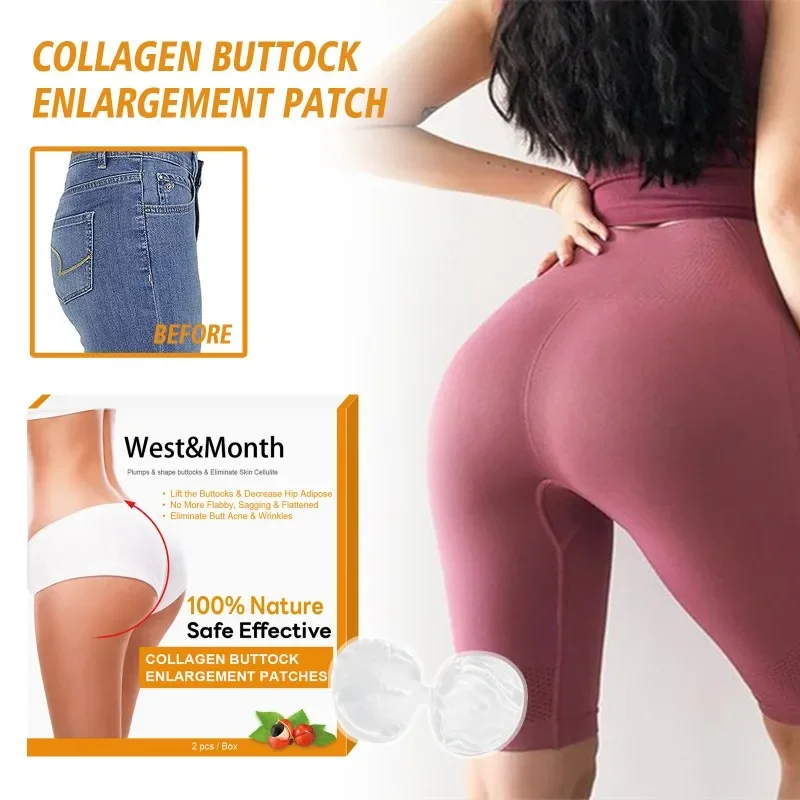 Parche de colágeno para Realce de glúteos, tensar las nalgas para crear una línea perfecta y rellenar las nalgas, hidratante, moldeador firme de la piel