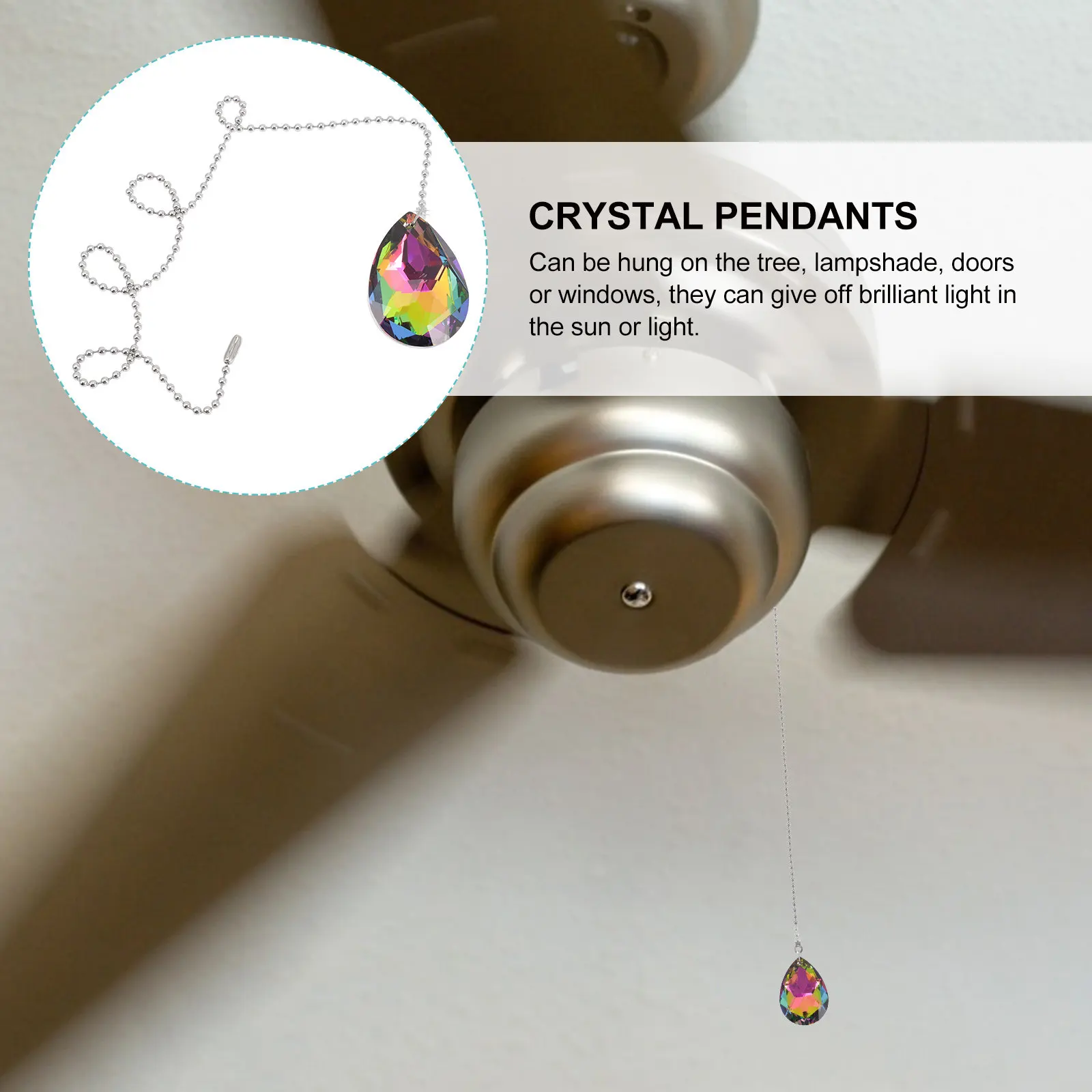 

2 шт. хрустальные подвесные украшения, аксессуары для освещения, декоративные подвески-ловушки для солнца для ламп, украшения для дома