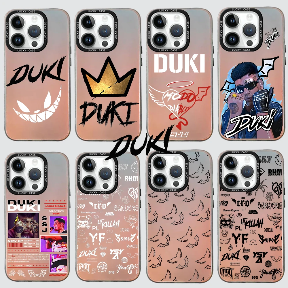 

Fashion Duki Rapper Phone Case for Huawei Mate 40 30 P50 P40 P30 Pro Nova 9 7 SE Honor 50 Matte Aurora Gradient Luxury Cover
