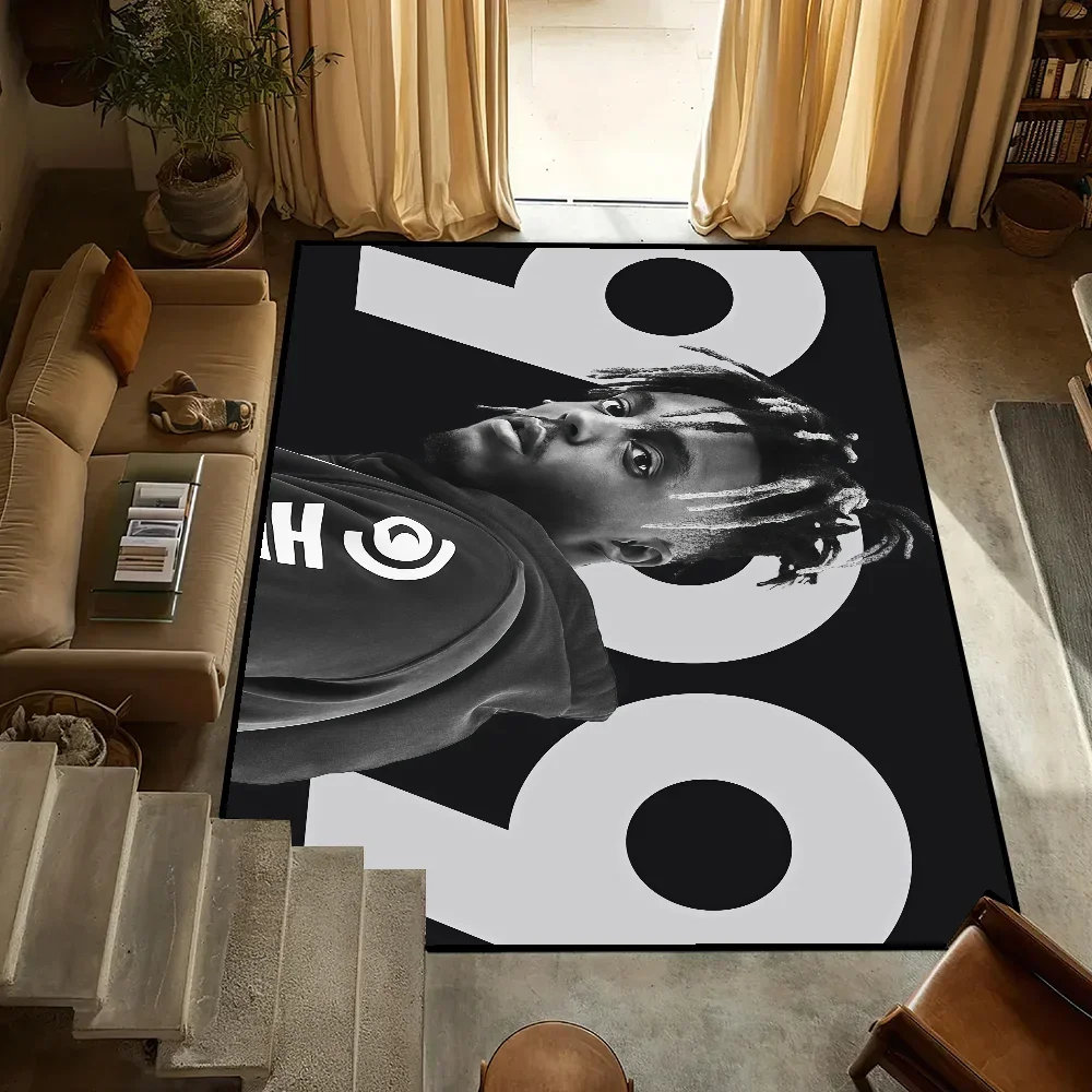 Rapero Juice Wrld 999, alfombra pequeña para mesita de noche, cocina, baño, sala de estar, casa, dormitorio, felpudo, decoración