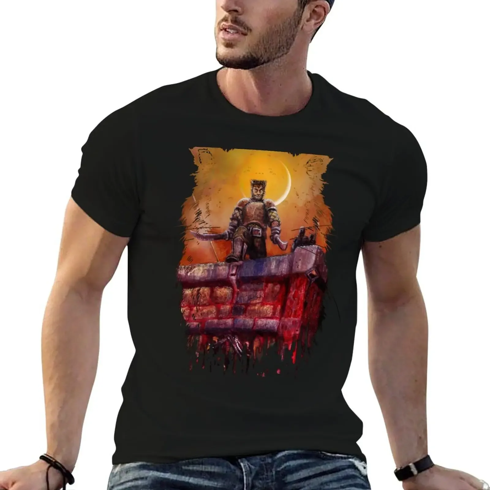 

The Tiger of Summer: Mortal Sword T-Shirt designer shirts blue archive funny gifts clothing for men