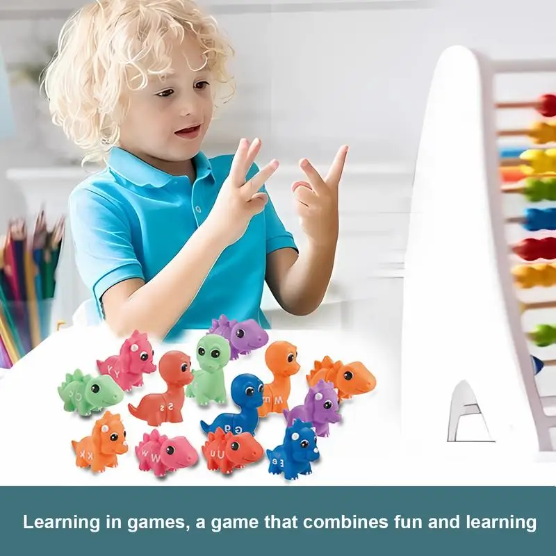 

Kids Dinosaur Letter Matching Game Counting Pattern Preschool Educational Montessori Learningc Teaching Toy