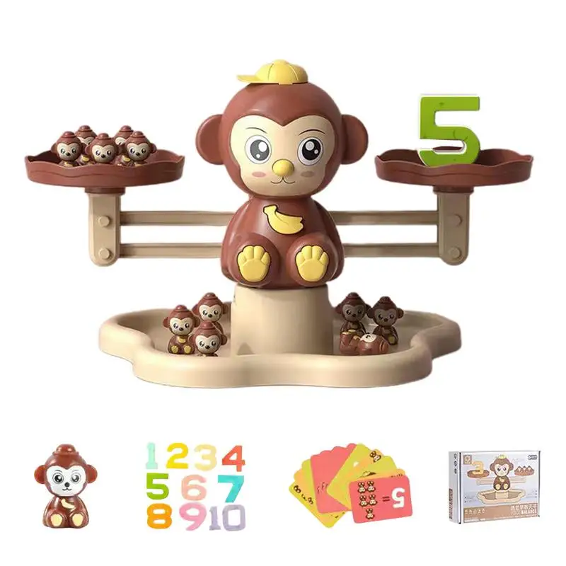 

Balance Math Toy Kindergarten Monkey Balance Board Game Preschool Educational Math Games For Kids Ages 3-5 STEM Toys For Girls