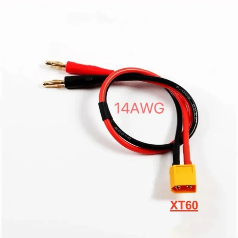 1pc XT60 XT30 EC3 TRX Male Female Connector To 4mm Banana Plug Silicone Cable 14AWG For RC Flight Model Battery Charging Toys