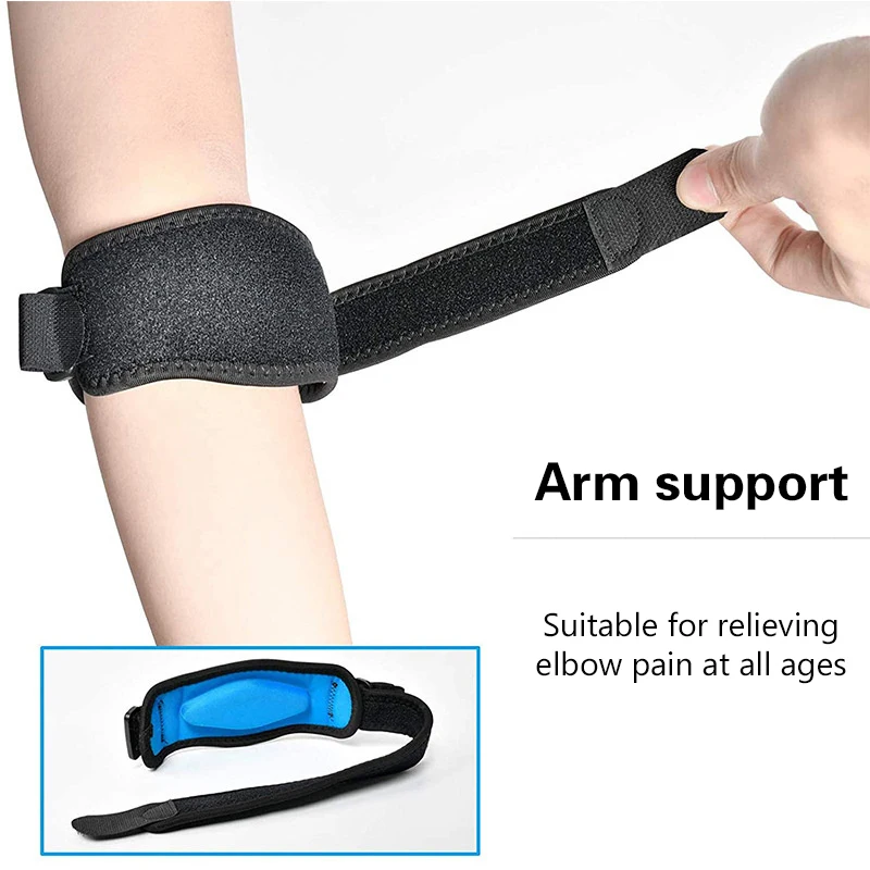 Verstellbare Ellbogenstütze für Basketball, Tennis, Golf, Ellbogenbandage, Ellbogenschoner, Laterales Schmerz-Syndrom, Epicondylitis-Bandage