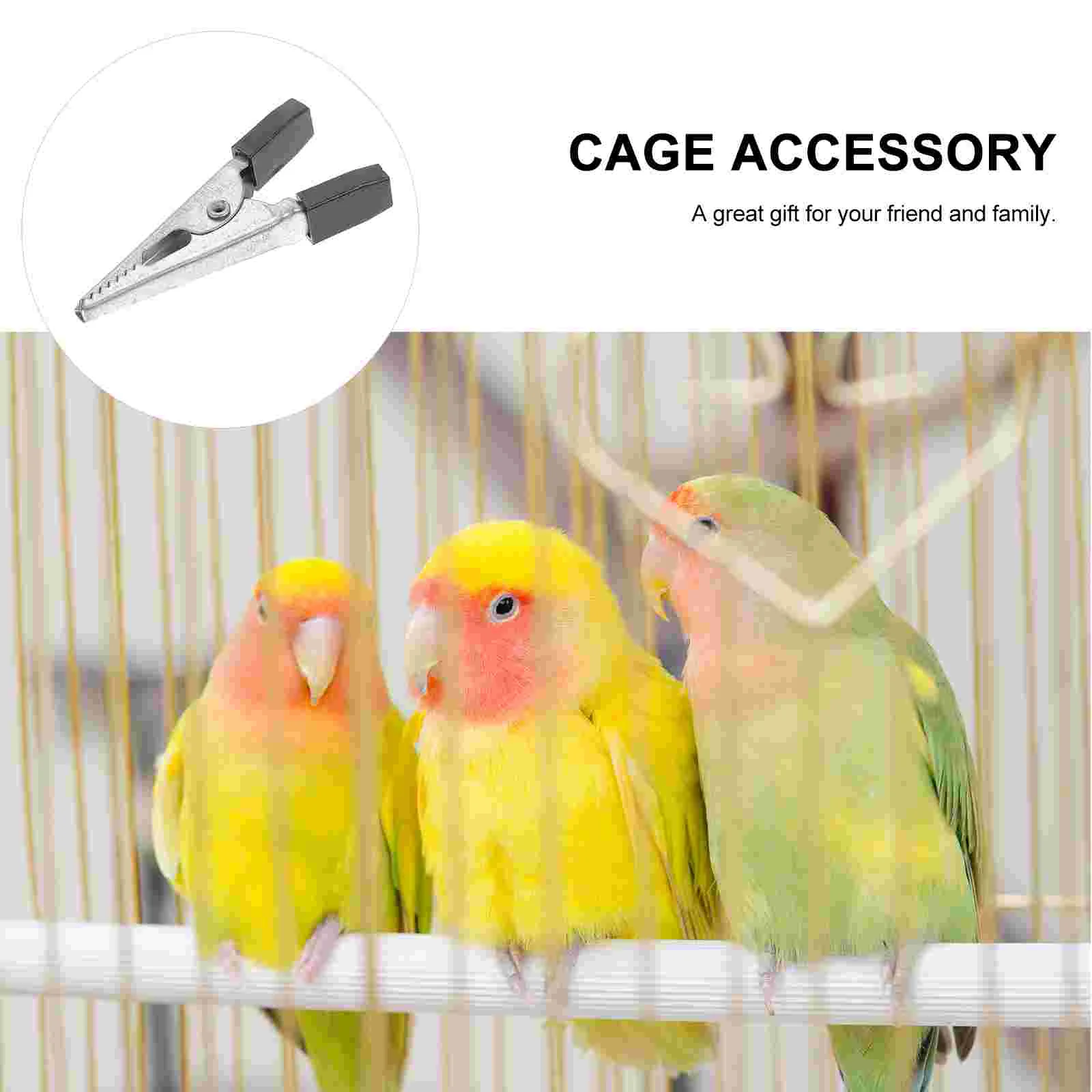 20 stuks Birdcage Lock Clamp Anti-Escape Clip voor Papegaai Deur Metalen Clips Huisdier Konijn Ijzer