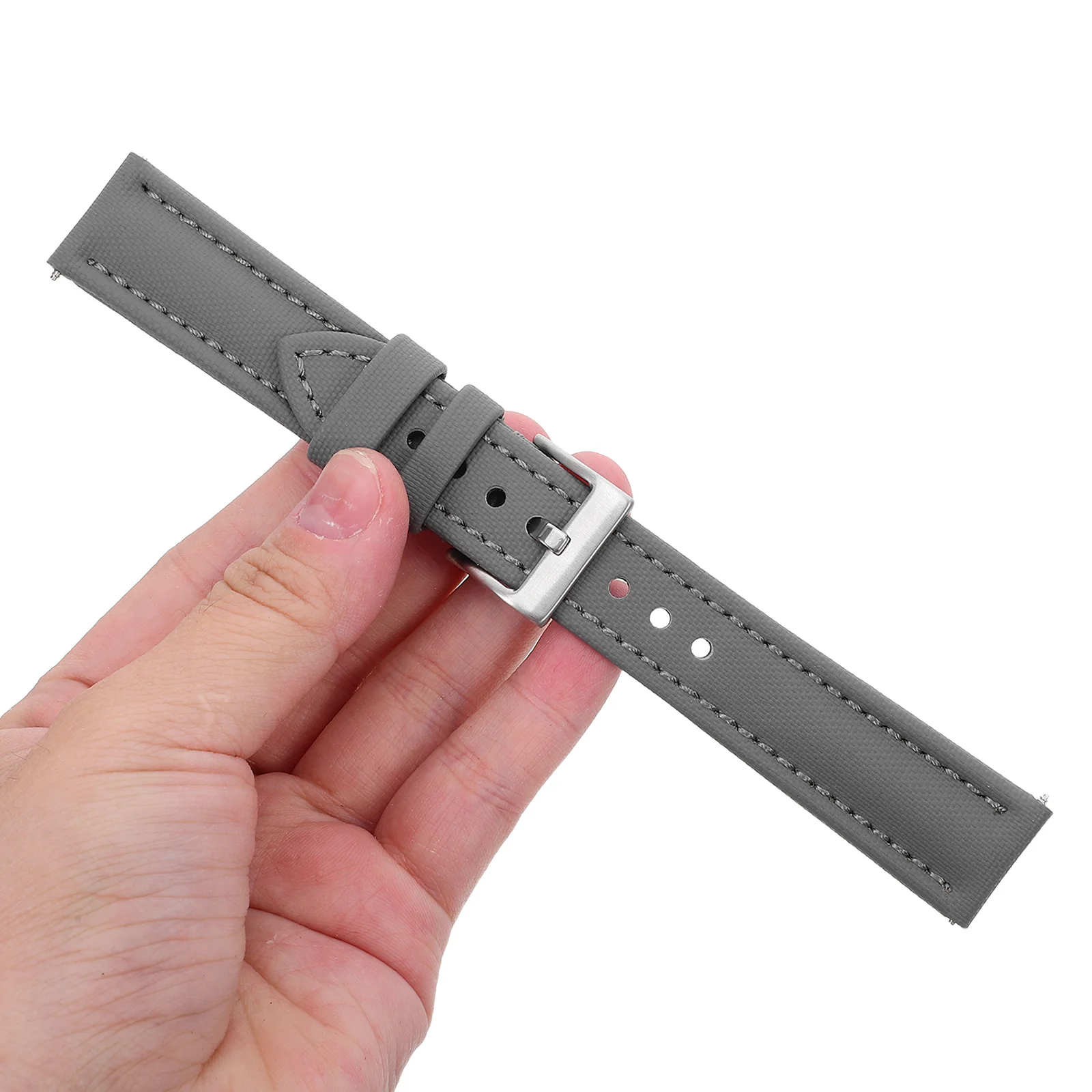 

1pcs 20Mm Universal Quick Release Nylon Watch Strap Replacement Adjustable For Smartwatch Men Women Two-Piece Fabric Band Repair