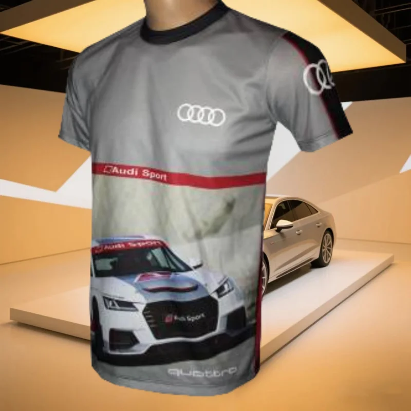 

Audi Hot Selling Authorized Hunting T-shirt for Men and Women, Breathable Fast Drying Lightweight Casual Motorcycle T-shirt