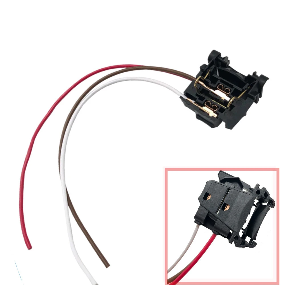 1Pc Black Metal&Plastic Car H7 Low Beam Lamp Headlight Bulb Base Holders Adapter Cable Harness for Ford Focus 2 MK2 Focus 3 MK3
