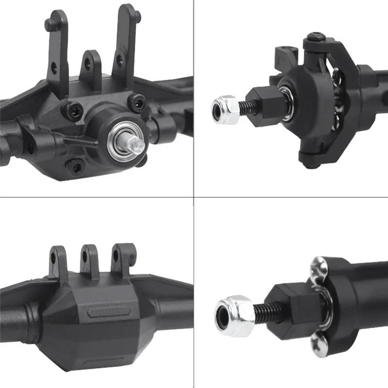 

WOWFU-Straight Complete Axle Set For 1/18 Traxxas Trx-4M RC Crawler Replacement Accessories Upgrade Parts