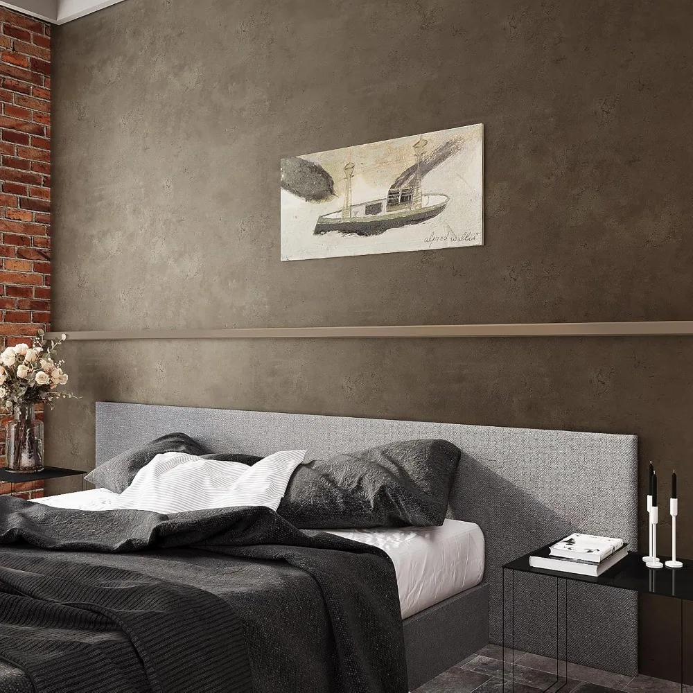 ورق جدران خرساني كبير قابل للتقشير واللصق باللون البني المعدني للجدران - ذاتي اللصق قابل للإزالة مقاس كبير 32 × 354 بوصة