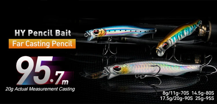 Kingdom Topwater Bleistift-Angelköder, 60 mm, 5,6 g, 90 mm, 11 g, Walking Dog Swimbaits, schwimmende künstliche Hartköder für Barsch, Hecht – Detail 2
