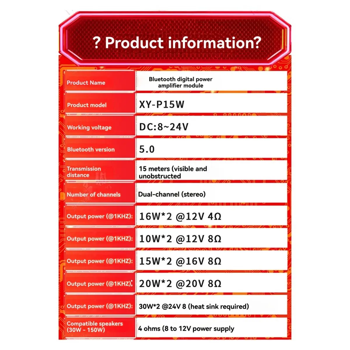 2PCS XY-P15W Digita… - image