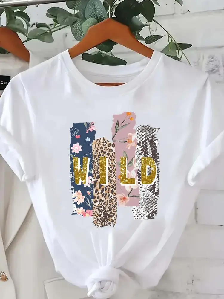 

Lovely Style Trend Cute Short Sleeve Clothes Tees Clothing Fashion Ladies Popular Casual T Print O-neck Women Graphic T-shirts