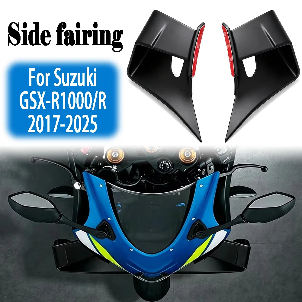 For Suzuki Gsxr1000  GSXR1000r 2017-2025 2024 Motorcycle Spoiler Wing Aerodynamic Winglet Fairing Side Spoiler Cover Accessories
