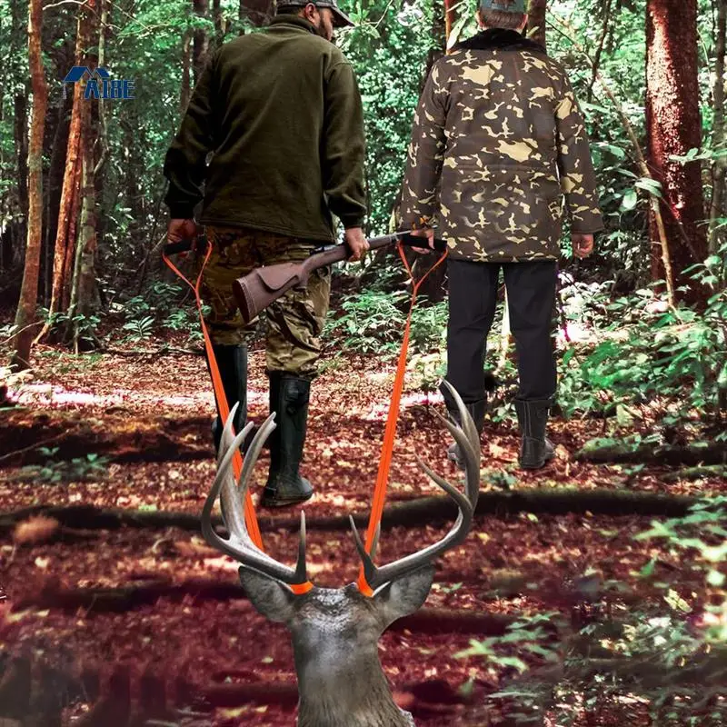 

A18E-4.9Ft Deer Drag Orange Harness Deer Tow Rope Deer Drag And Harness Deer Puller Deer Hunting Accessories
