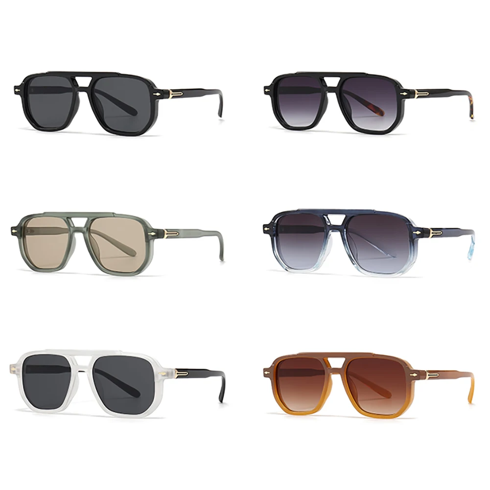 Peekaboo brown green retro sun glasses for women uv400 summer style square frame sunglasses for men unisex 2024 dropshipping