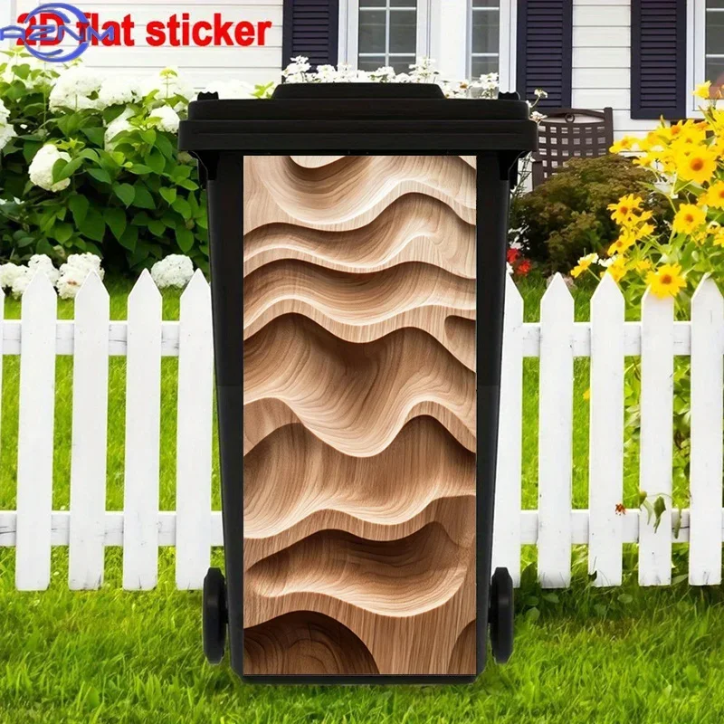 2D 1PCDesignt ECommerce Trash Can Sticker Decoration, Modern Stickers, Gorgeous Trash Can Decal Classic Poster for Bedroom Liv