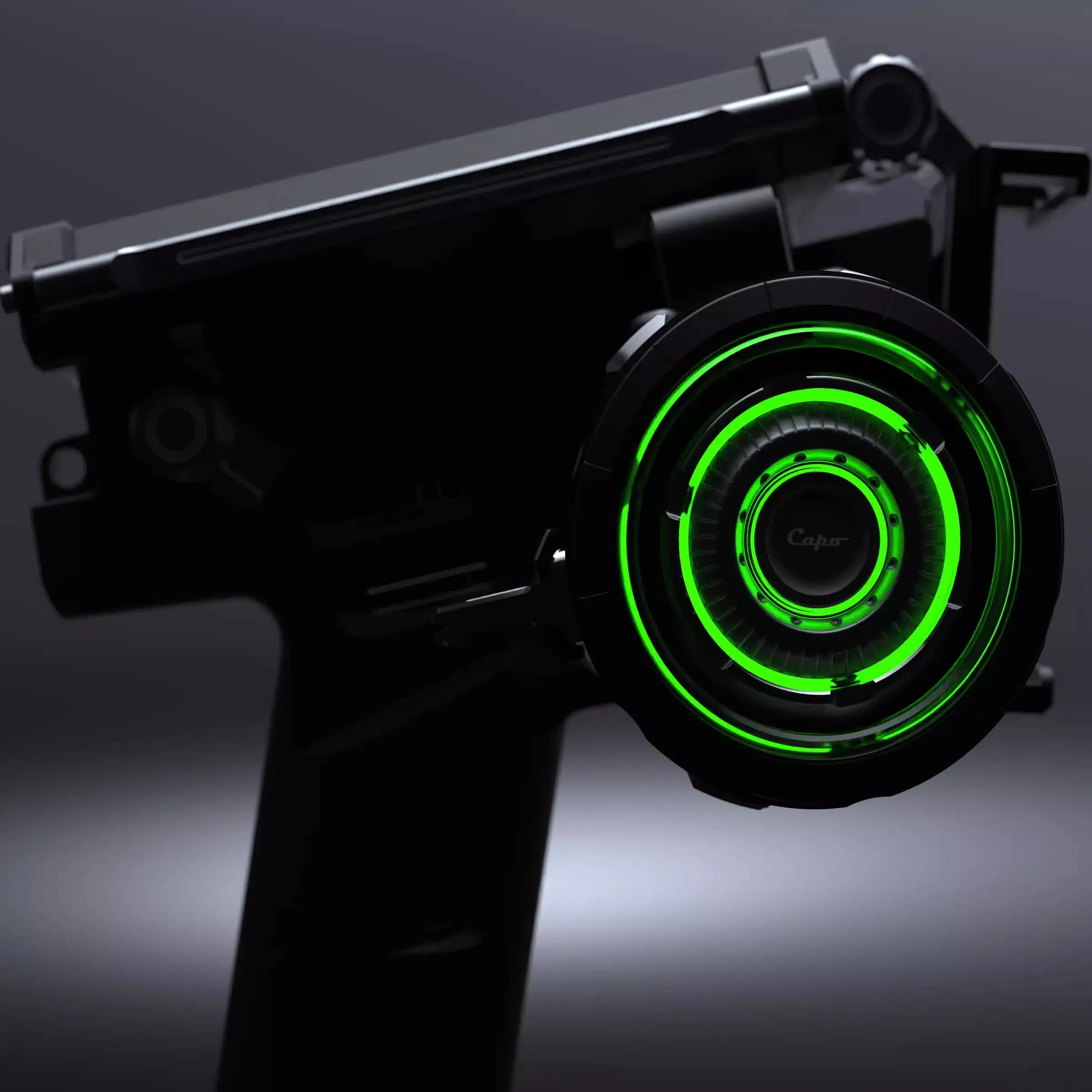 Capo HALO2 Handwheel Gun Style RC Transmitter Lighted Metal Modification Part Single Finger Paddle Compatible With 7PX 10PX NB4