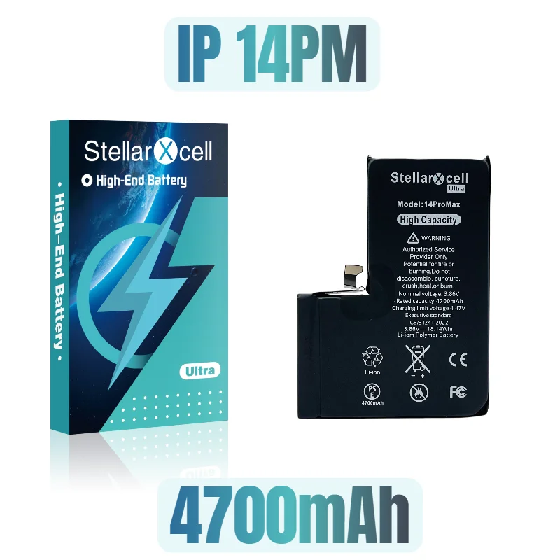 StellarXcell Ultra High capacity batterij 7037 TI voor iPhone 7 8 X XR XRMAX XS 11 12 Pro 13 mini 14 Plus 15 Pro Max met gratis gereedschap