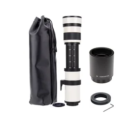 JINTU 420-1600mm F/8.3 Telephoto Zoom Lens for Canon Nikon Sony Pentax Olympus SLR Macro 4/3 Mirrorless Cameras