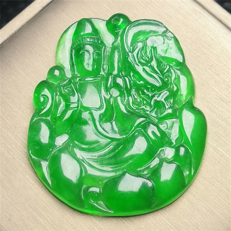 

Hot Selling Hand-carve Jade Guanyin Brand Necklace Pendant Fashion Jewelry Accessories MenWomen Luck Gifts