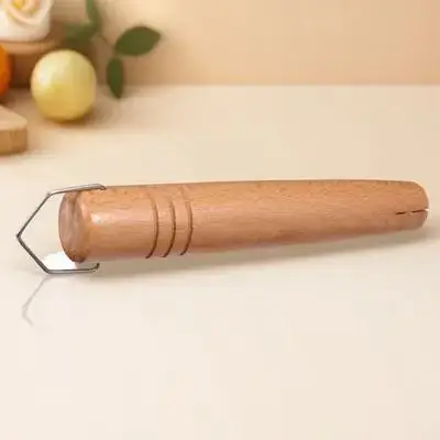 Wooden Saucepan Handle with 2 Screws Universal Stockpot Milk Pot Replacement Side Handle for Frying Pan Wok Cookware Japanese