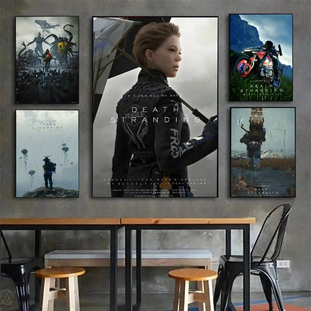 P-Popular Video Game Death Stranding Poster Canvas painting poster with prints Home bedroom living room decoration gift