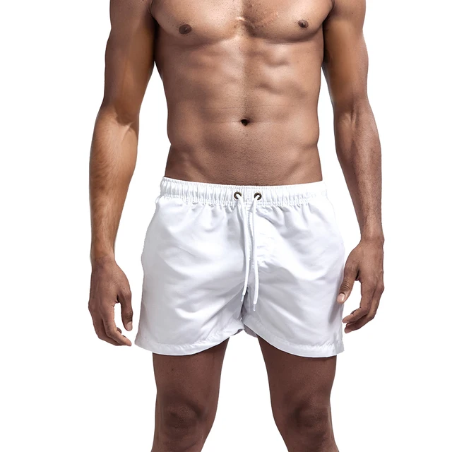 Men's Swim Shorts Swim Trunks Quick Dry Board Shorts Bathing Suit Breathable Drawstring With Pockets for Surfing Beach Summer 3
