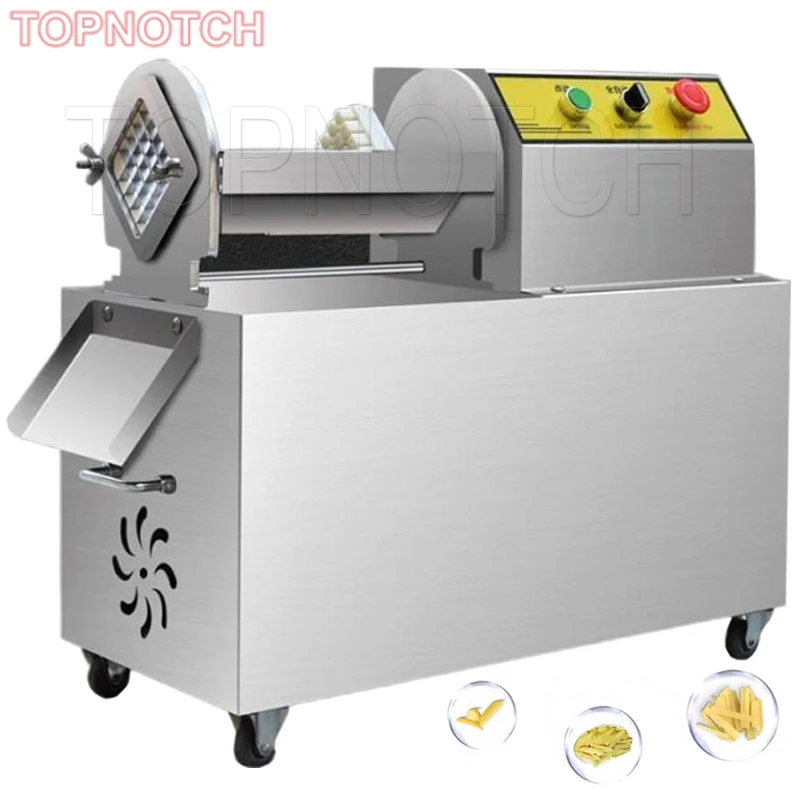 Commercial Steel Kitchen Electric Potato Cutting Machine French Fry Cutter