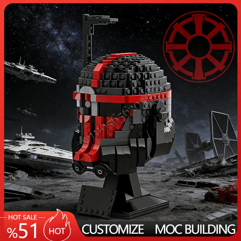 Nowy zestaw 670 elementów Star Plan MOC Hełm Crosshair MOC Model Statku Kosmicznego Model Bitewny DIY Klocki Konstrukcyjne Edukacyjny Model do Składania Zabawki