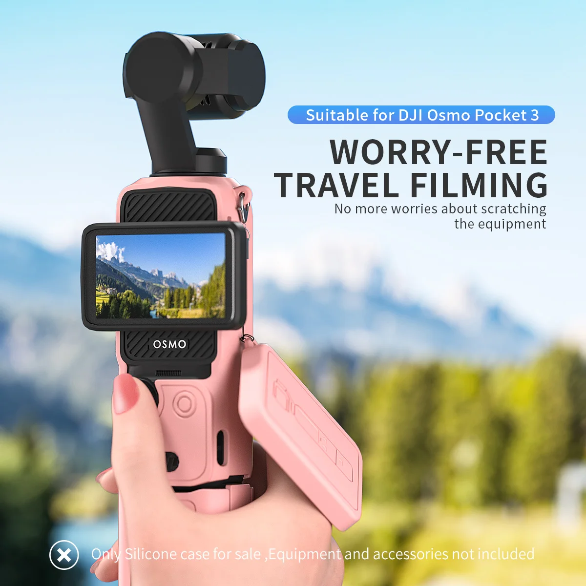 Silicone Cover for Pocket 3 Soft Flexible Washable Lens Cup Protector Sleeve for Pocket 3 Skin for DJI Osmo Pocket 3 Accessories