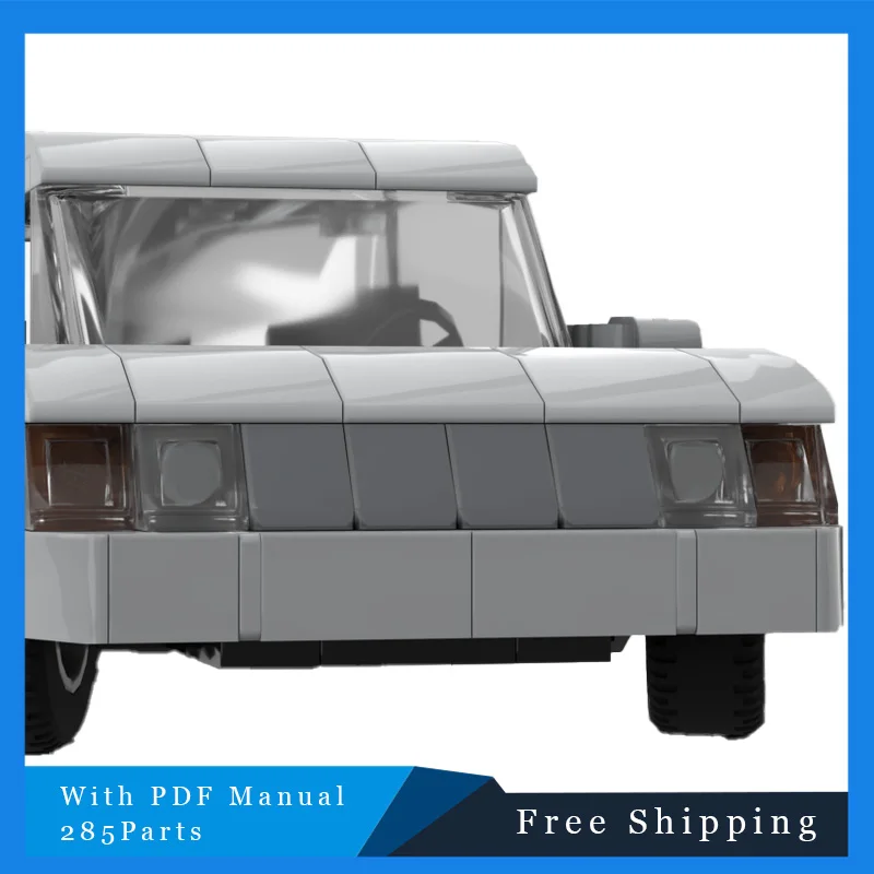 285 PCS Mainan Blok Bangunan Mobil Model Terlaris Warna Utama Abu-abu Puzzle Anak-anak DIY Perakitan Blok Bangunan Hadiah Natal untuk Anak Laki-laki