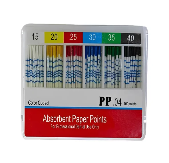 

10Packs Dental Paper Points 0.02 taper Absorbent dental Materials Strong Absorption Pure Cotton Fiber paper