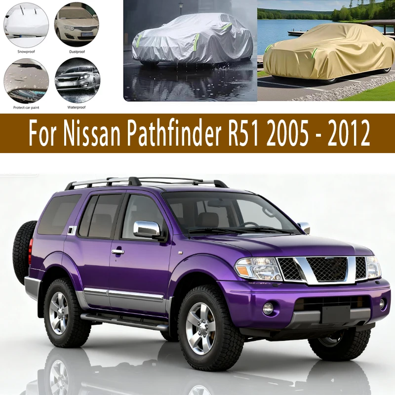 

For Nissan Pathfinder R51 Outdoor Protection Full Car Covers Snow Cover Sunshade Waterproof Dustproof Exterior Car accessories
