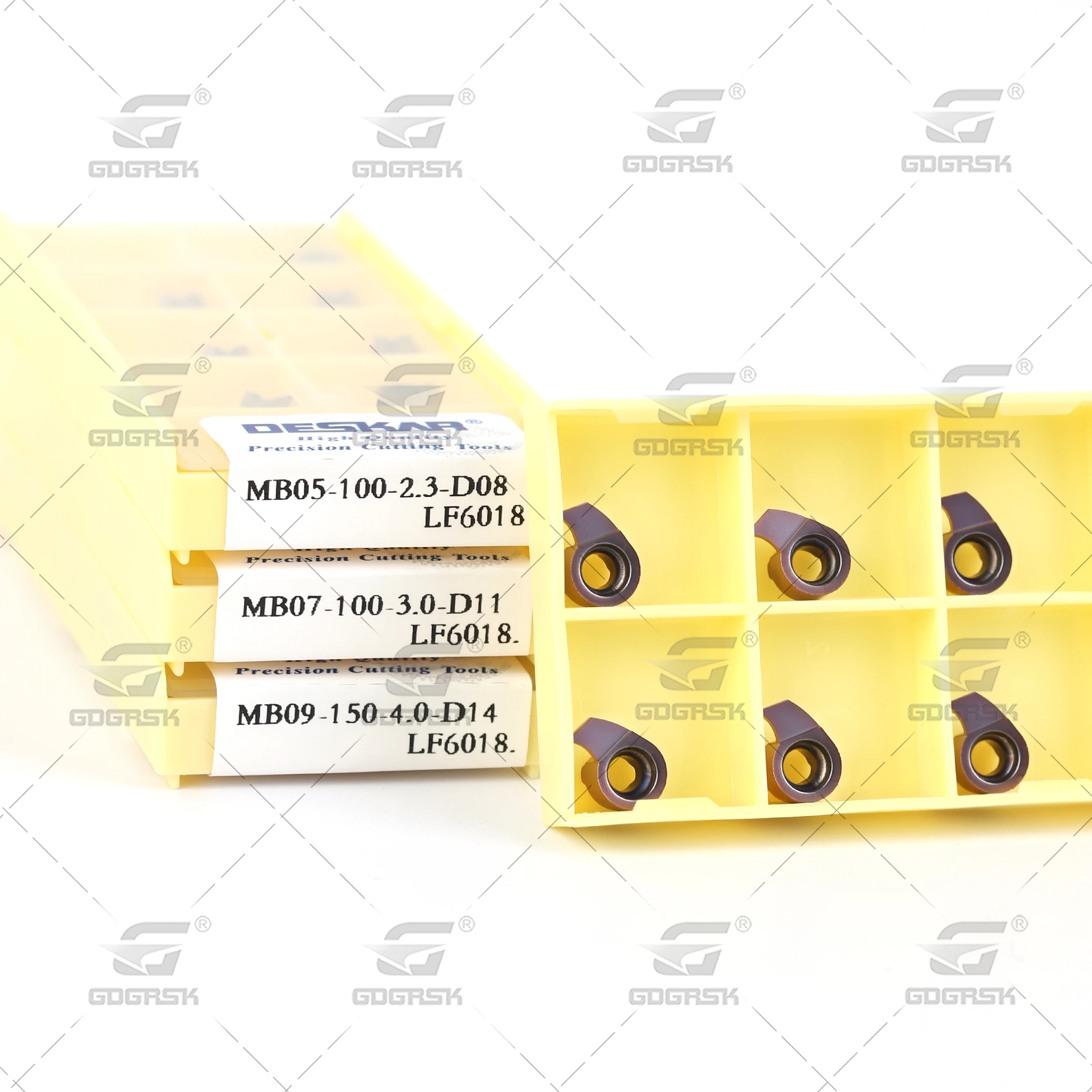 Imagem -06 - Deskar-cnc Torno Ferramentas Mb051002.3-d08 Lf6018 Comma Blade Mb05 Mb07 Mb09 Series Interno Pequeno Diâmetro Carbide Grooving Insert